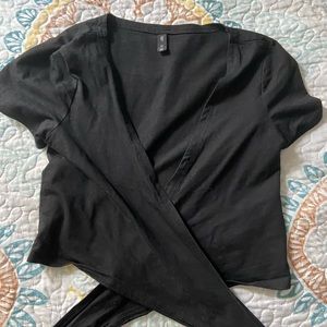 Wrap crop top